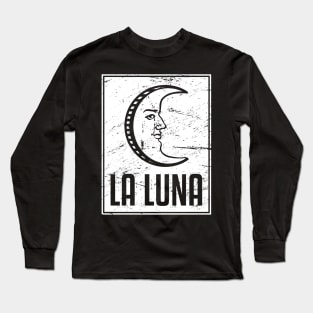 La Luna | Loteria Mexican Tarot Card Long Sleeve T-Shirt